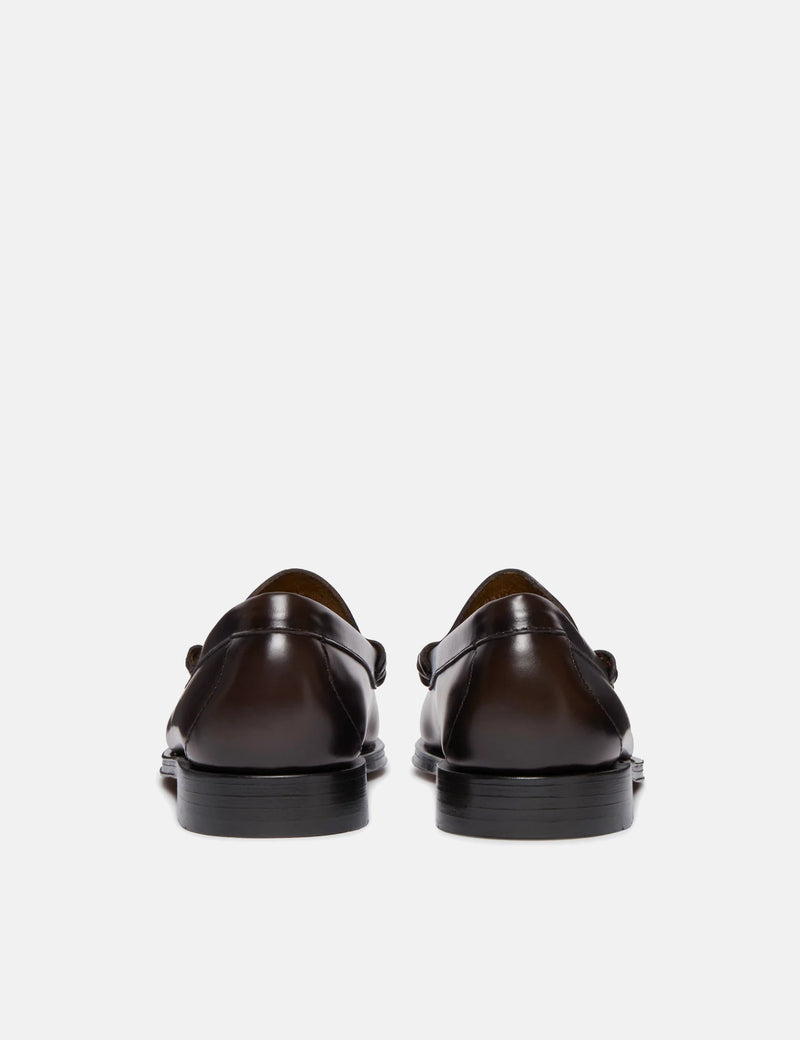 G.H. Bass Weejun II Larson Moc Penny (Leather) - Chocolate Brown