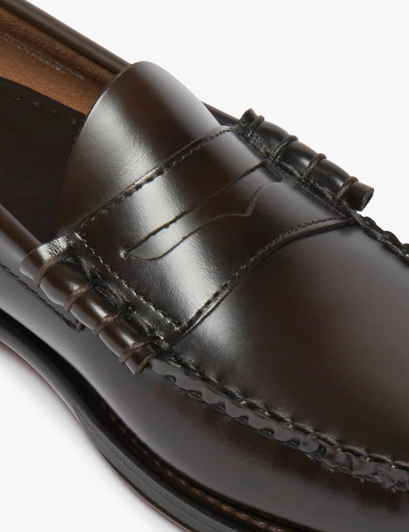 G.H. Bass Weejun II Larson Moc Penny (Leather) - Chocolate Brown