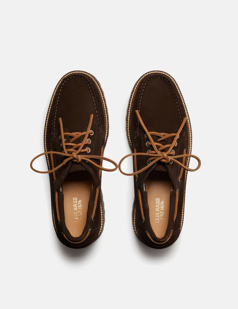 G.H. Bass Ranger Camp Moc (Suede) - Chocolate Brown | Article.