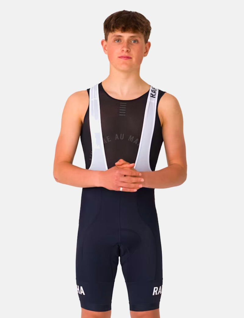 Rapha Updated 2024 Pro Team Training Bib Shorts - Dark Navy Blue/White
