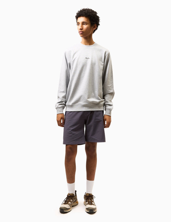 Rapha Men's Crewneck Sweatshirt (Cotton) - Light Grey Marl/Grey