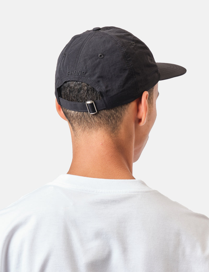Bhode 6-Panel Cap (Nylon) - Black