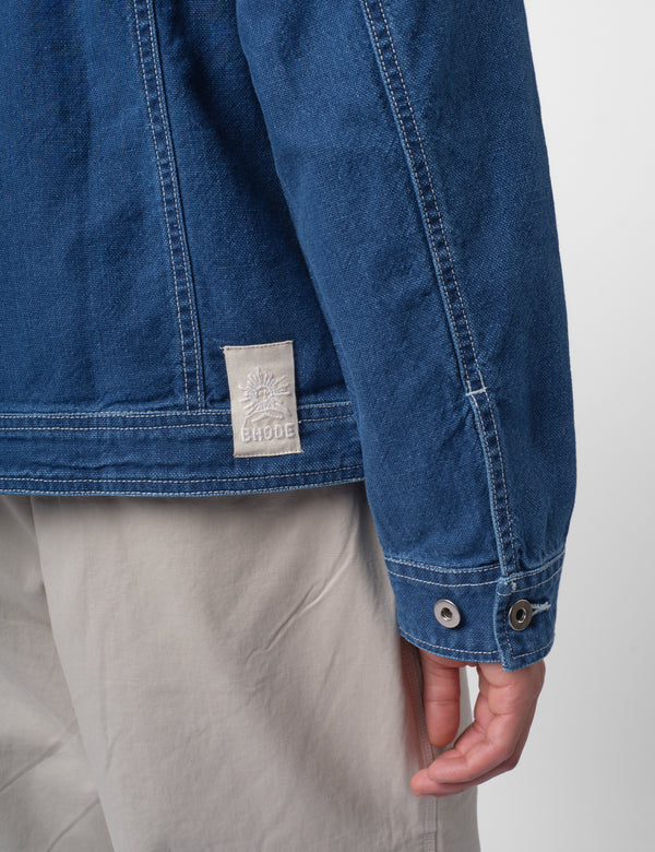 Bhode Denim Jacket - Washed Indigo Blue