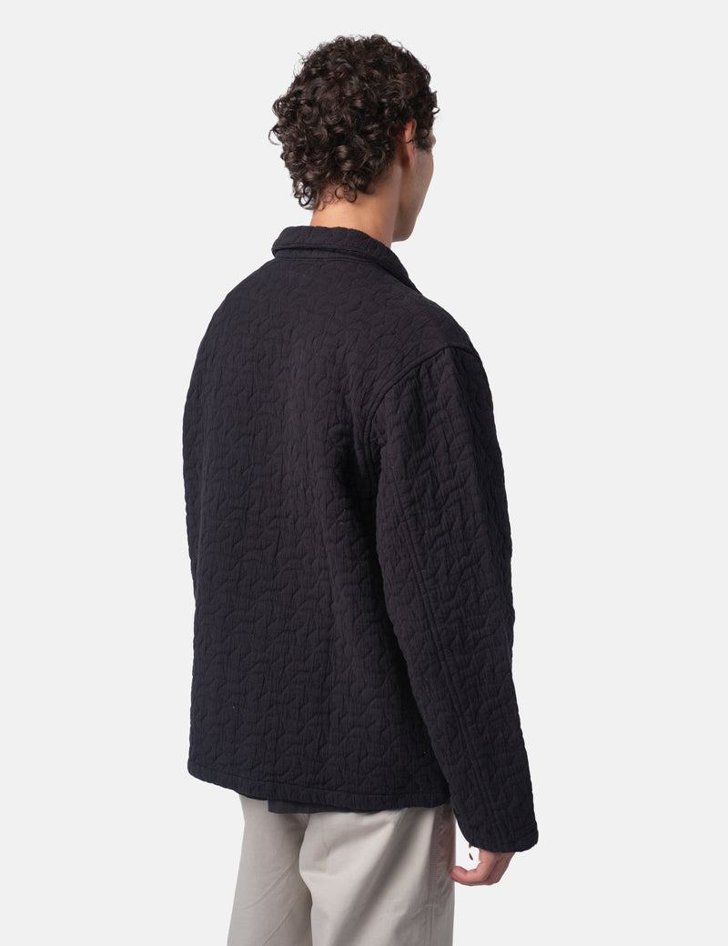 Bhode Textured Zip Jacket - Black
