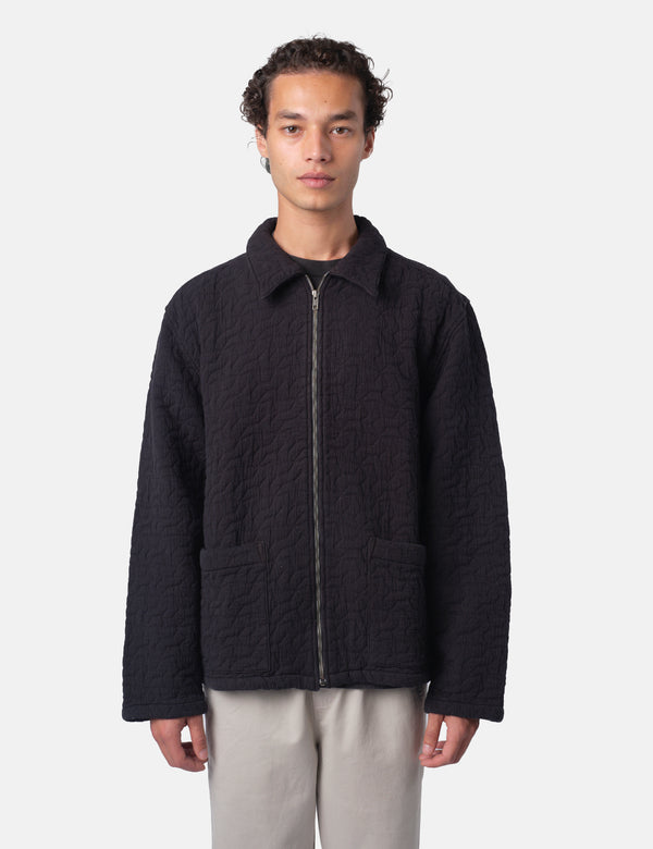 Bhode Textured Zip Jacket - Black