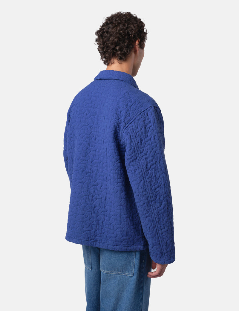 Bhode Textured Zip Jacket - Indigo Blue