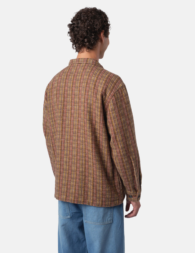 Bhode Zip Shirt (Slubby) - Brown