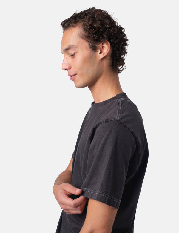 Bhode Pigment Dyed T-Shirt - Washed Black