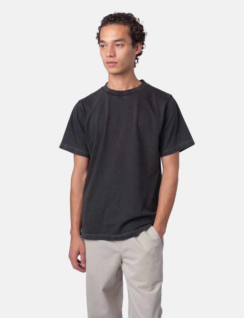 Bhode Pigment Dyed T-Shirt - Washed Black