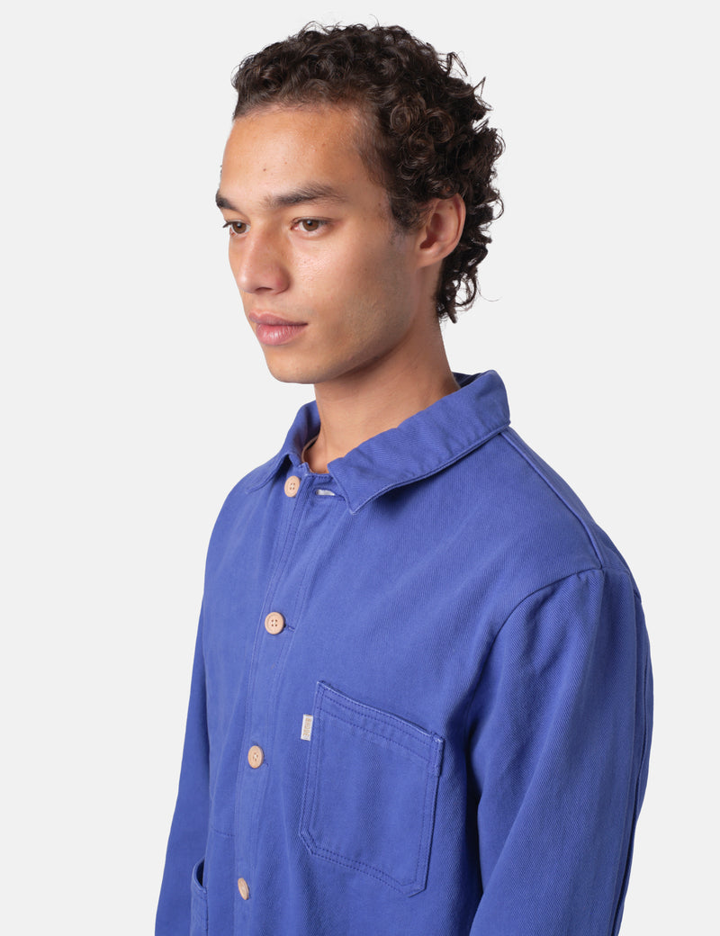 Bhode French Chore Jacket MkII - Classic Blue/Wood Buttons