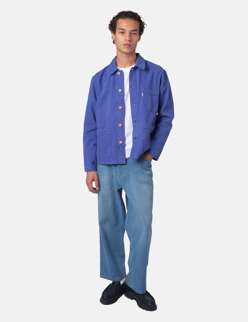 Bhode French Chore Jacket MkII - Classic Blue/Wood Buttons
