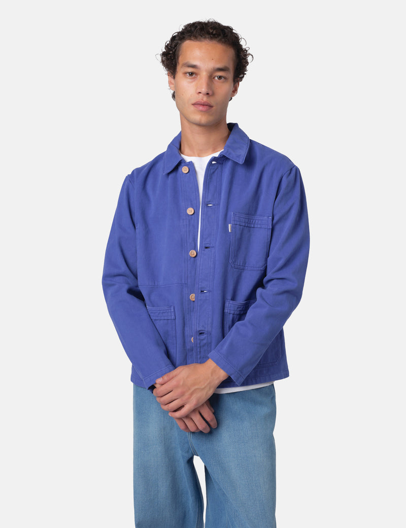 Bhode French Chore Jacket MkII - Classic Blue/Wood Buttons