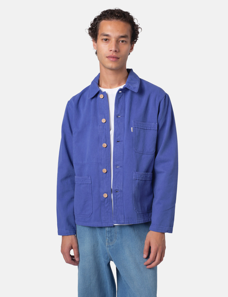 Bhode French Chore Jacket MkII - Classic Blue/Wood Buttons