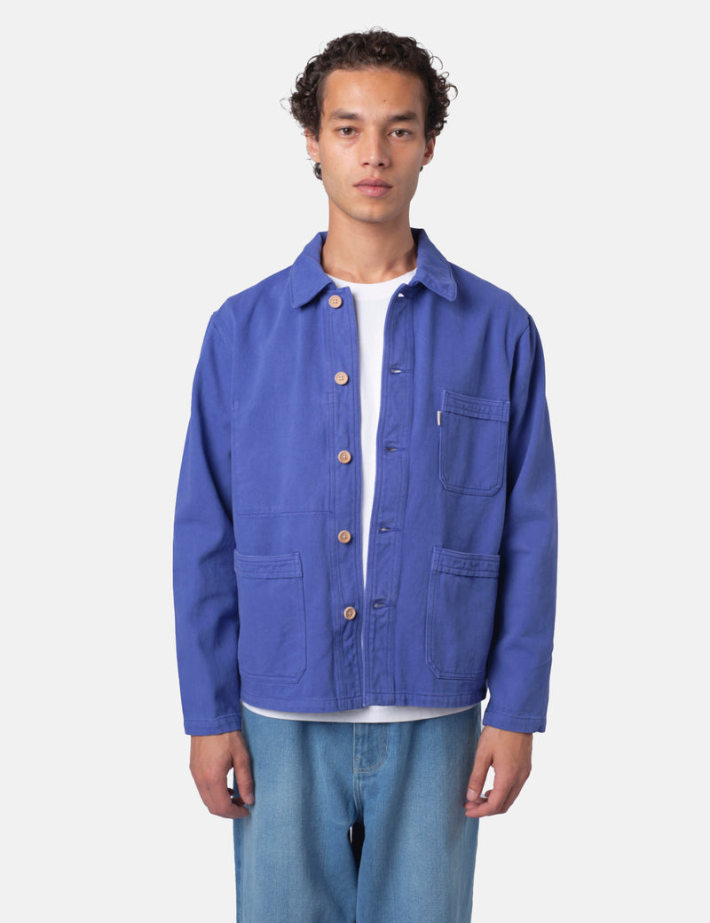 Bhode French Chore Jacket MkII - Classic Blue/Wood Buttons