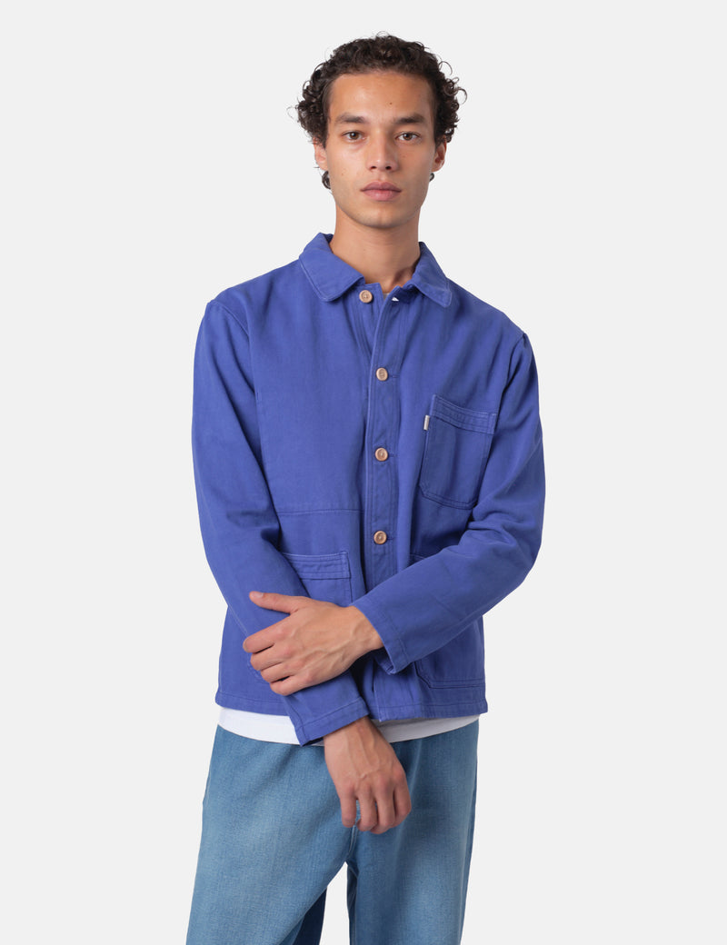 Bhode French Chore Jacket MkII - Classic Blue/Wood Buttons