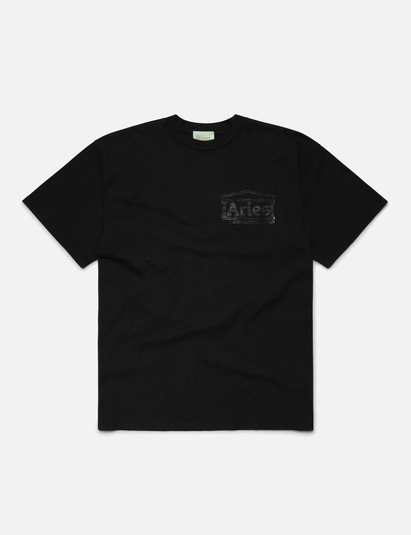 Aries Temple T-Shirt - Black