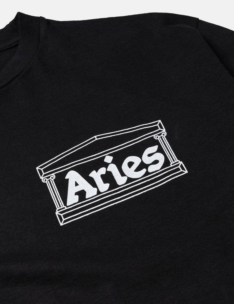 Aries Temple Long Sleeve T-Shirt - Black
