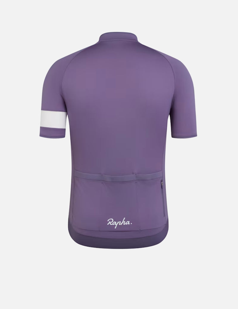 Rapha Men's Core Jersey  - Dusted Lilac/White