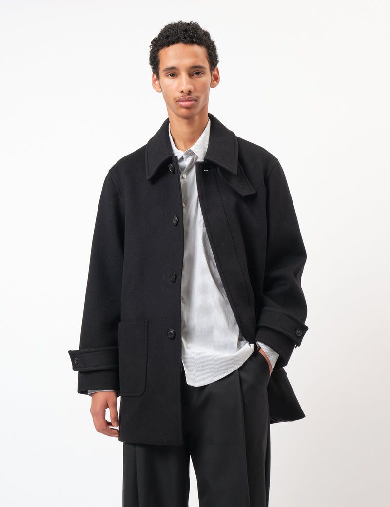 Coor Belandi Half Coat (Cashmere-Blend) - Black