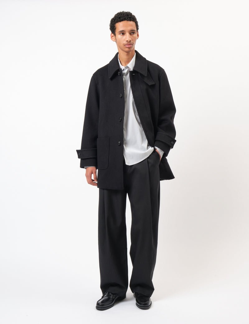 Coor Belandi Half Coat (Cashmere-Blend) - Black