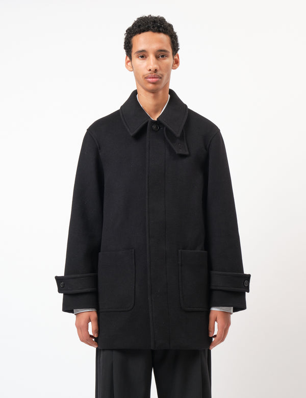 Coor Belandi Half Coat (Cashmere-Blend) - Black
