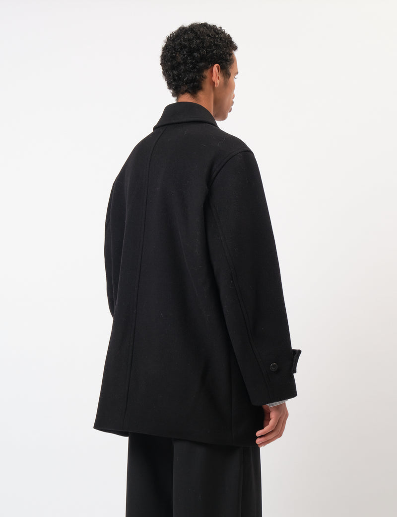 Coor Belandi Half Coat (Cashmere-Blend) - Black