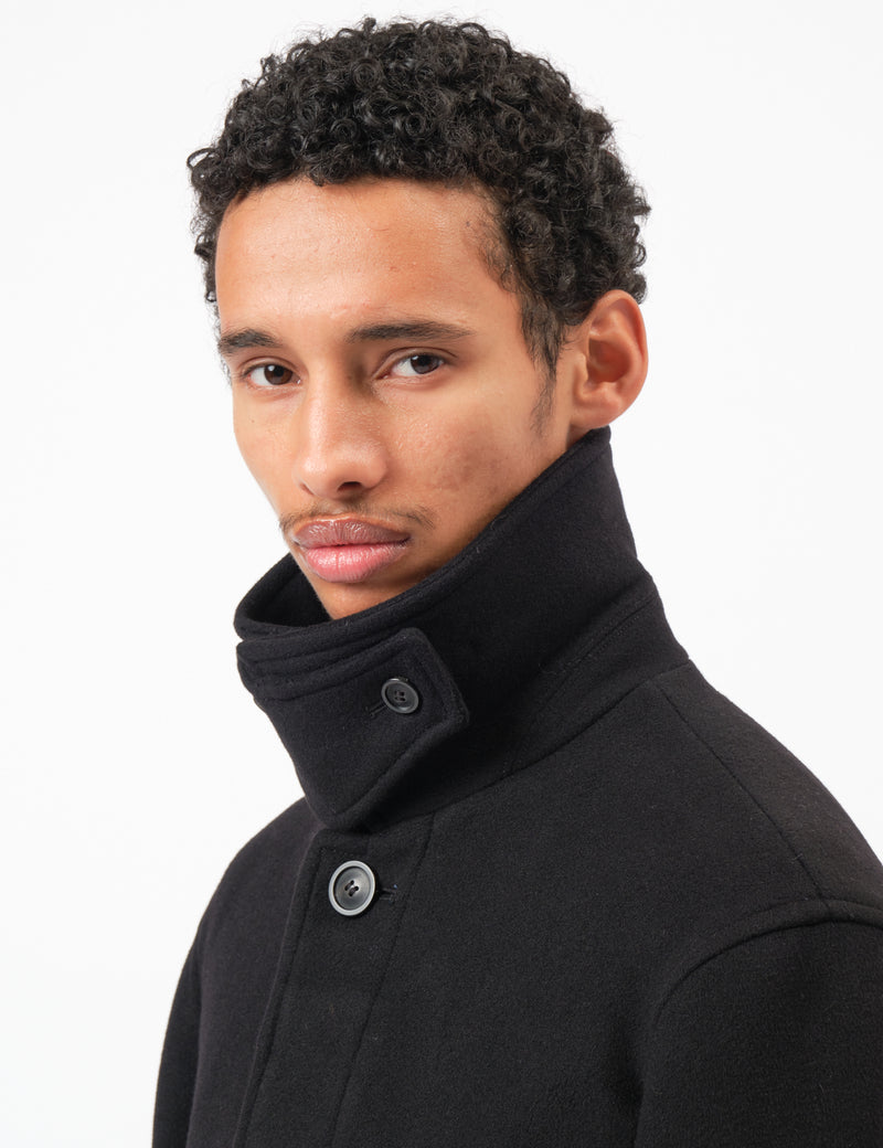 Coor Belandi Half Coat (Cashmere-Blend) - Black