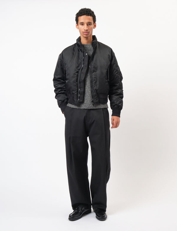 Coor Stand Collar Neck Down Puffer - Black