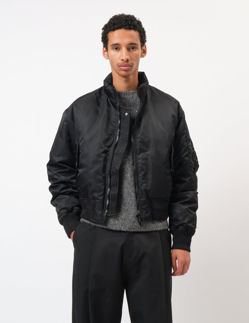 Coor Stand Collar Neck Down Puffer - Black