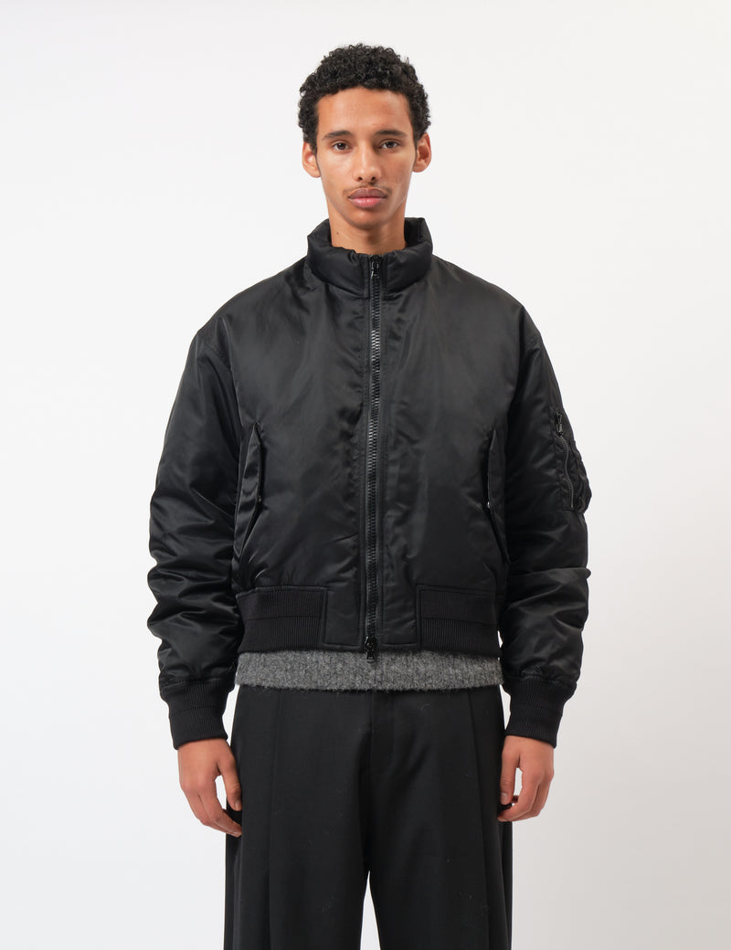 Coor Stand Collar Neck Down Puffer - Black