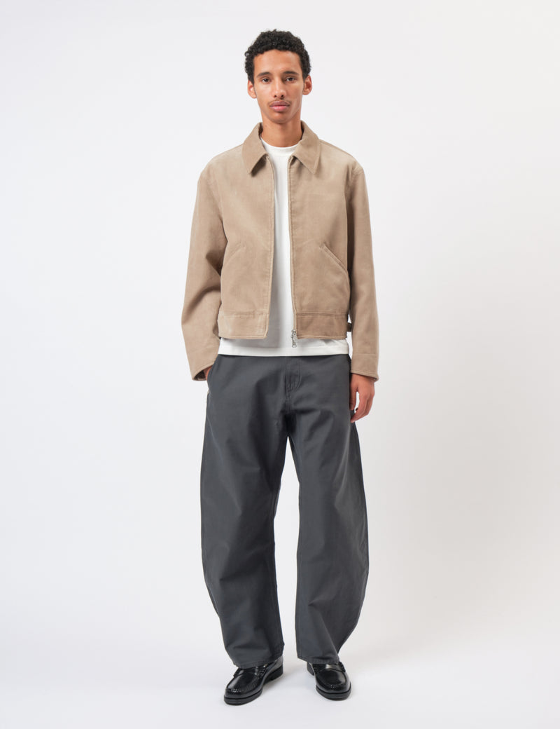 Coor Corduroy Zip-Up Jacket - Beige