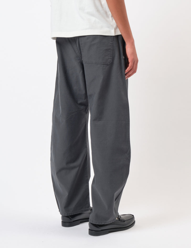 Coor Washed Curved Cyclist Pants - Washed Charcoal