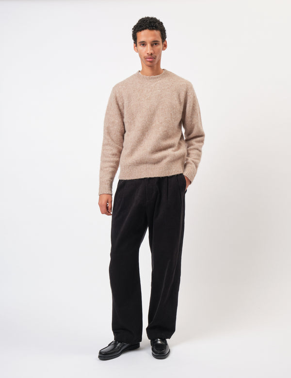 Coor Corduroy Panelled Rounding Pants - Black