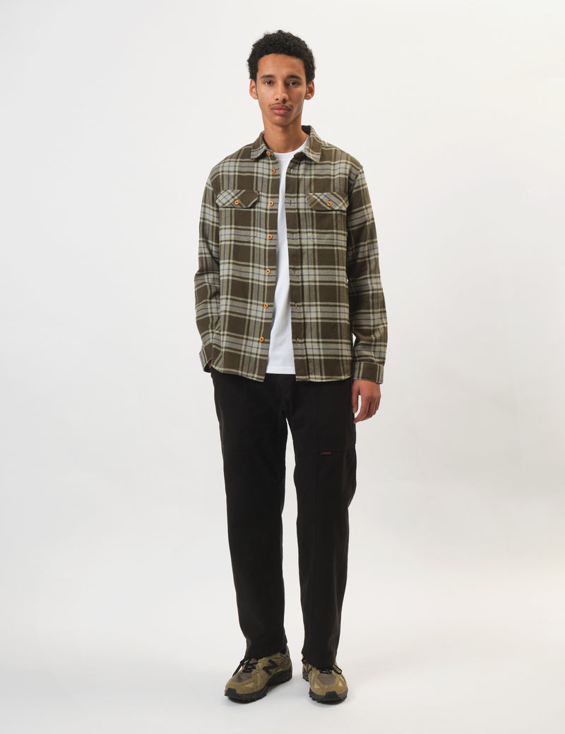 Finisterre Beardsmore Timber Check Shirt - Green