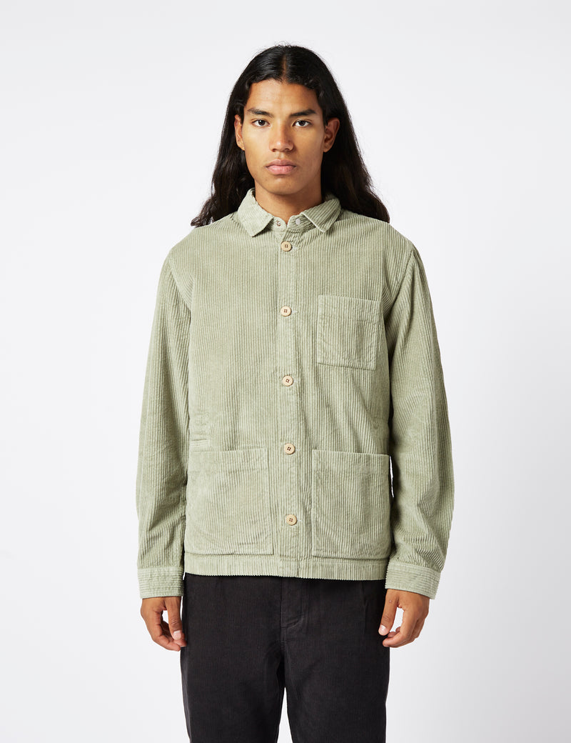 Folk Assembly Jacket (Chunky Cord) - Light Green