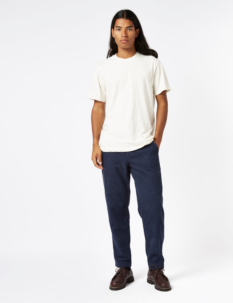 Folk Assembly Pant (Relaxed) - Soft Navy Blue Cord