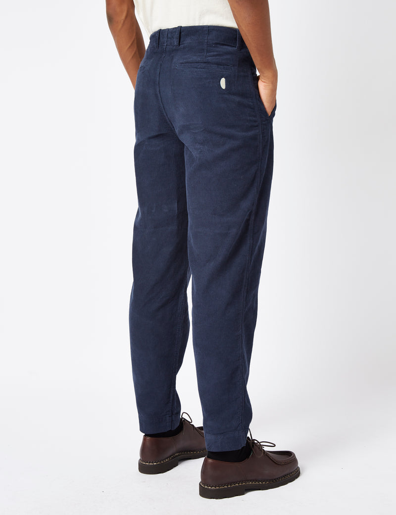 Folk Assembly Pant (Relaxed) - Soft Navy Blue Cord