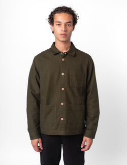 Folk Assembly Moleskin Jacket - Dark Olive Green