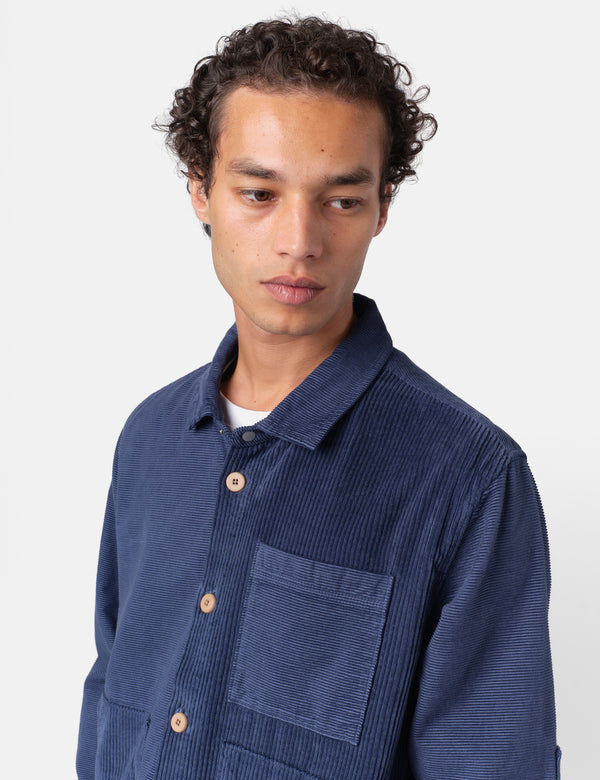 Folk Assembly Cord Mix Jacket - Soft Blue