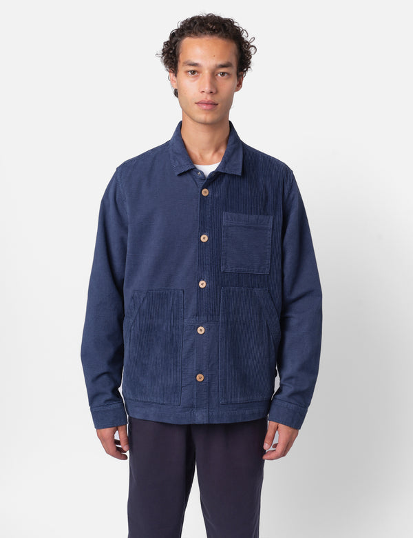 Folk Assembly Cord Mix Jacket - Soft Blue