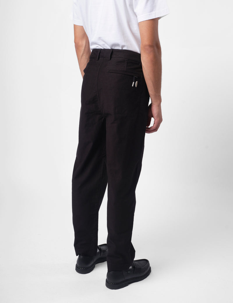 Folk Signal Slub Pant - Black