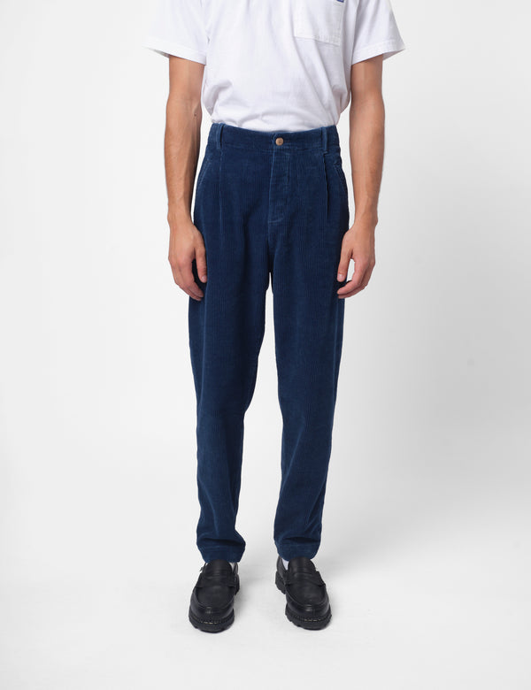 Folk Assembly Corduroy Pant - Washed Indigo Blue