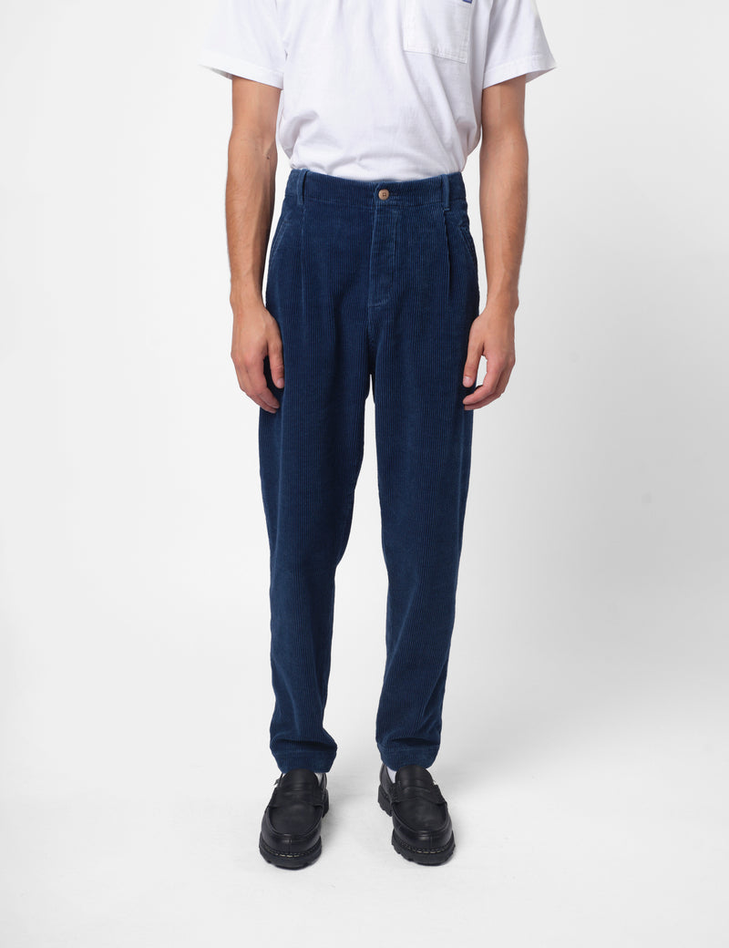 Folk Assembly Corduroy Pant - Washed Indigo Blue