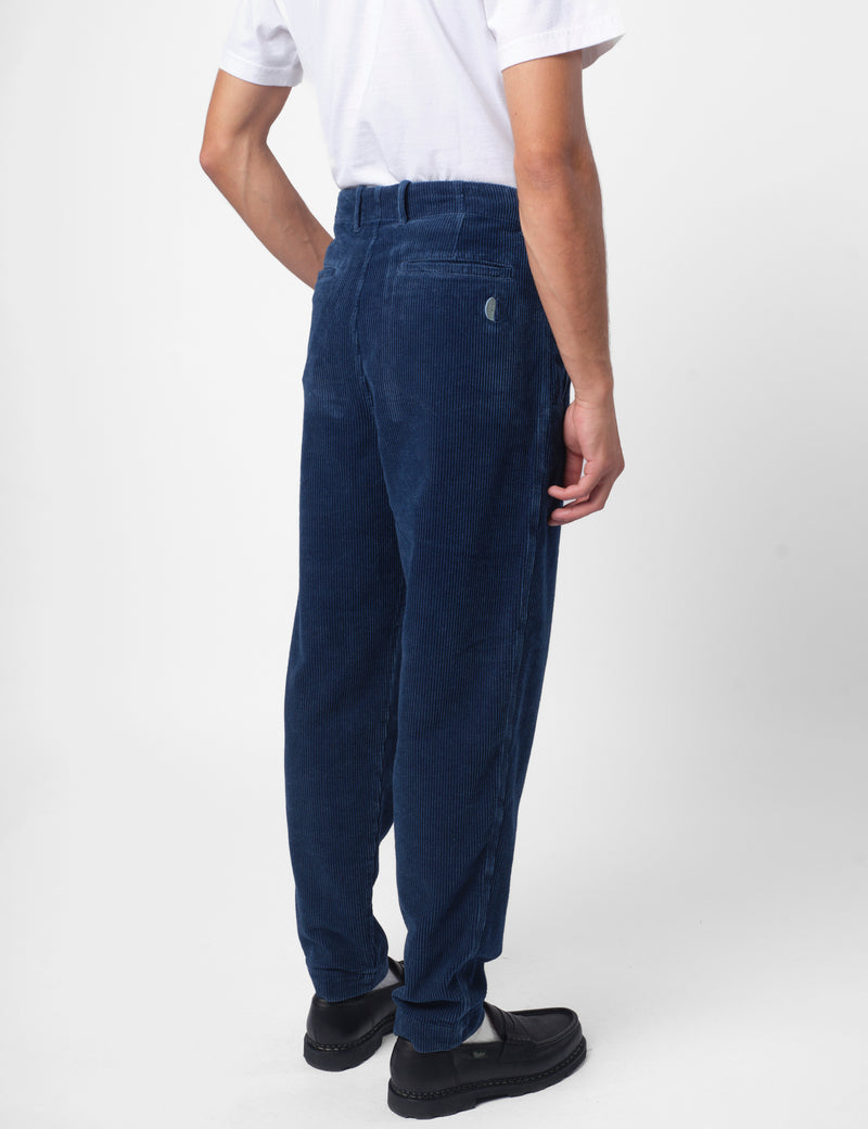 Folk Assembly Corduroy Pant - Washed Indigo Blue