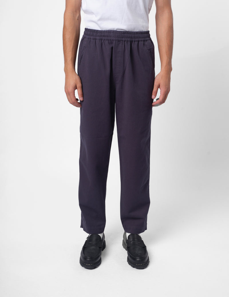 Folk Drawcord Assembly Brushed Twill Pant - Deep Navy Blue