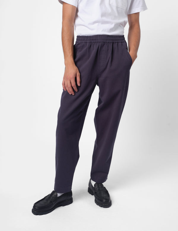 Folk Drawcord Assembly Brushed Twill Pant - Deep Navy Blue