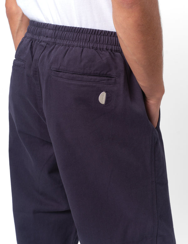 Folk Drawcord Assembly Brushed Twill Pant - Deep Navy Blue