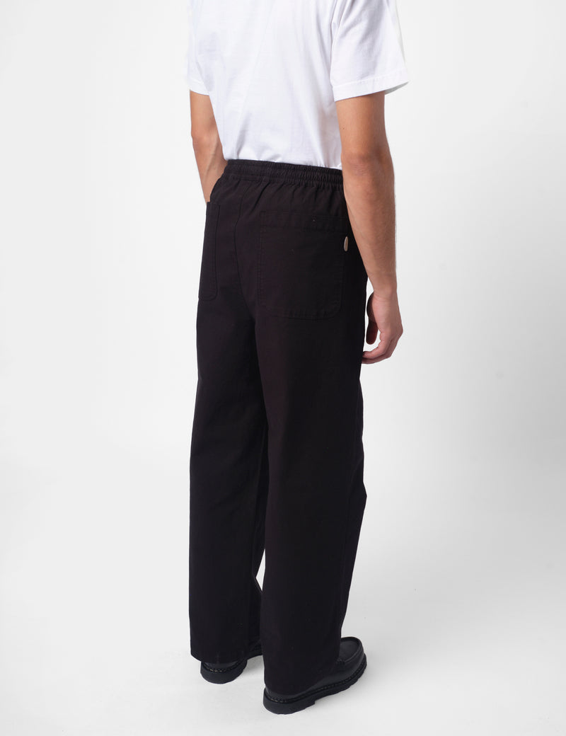 Folk Drawcord Loose Ripstop Trouser - Black