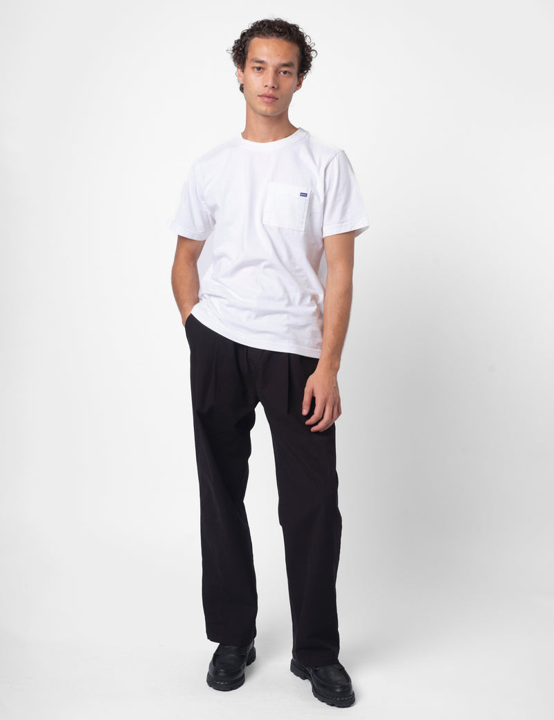 Folk Drawcord Loose Ripstop Trouser - Black