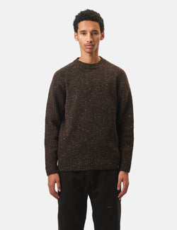 Finisterre Furlong Crew Sweatshirt - Burnt Umber